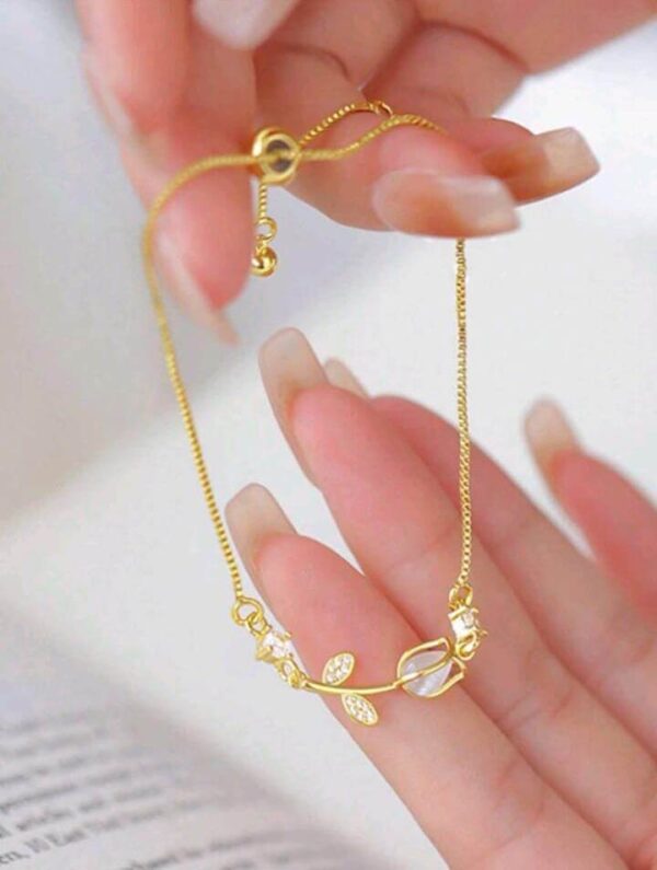 French tulip ajustable bracelet