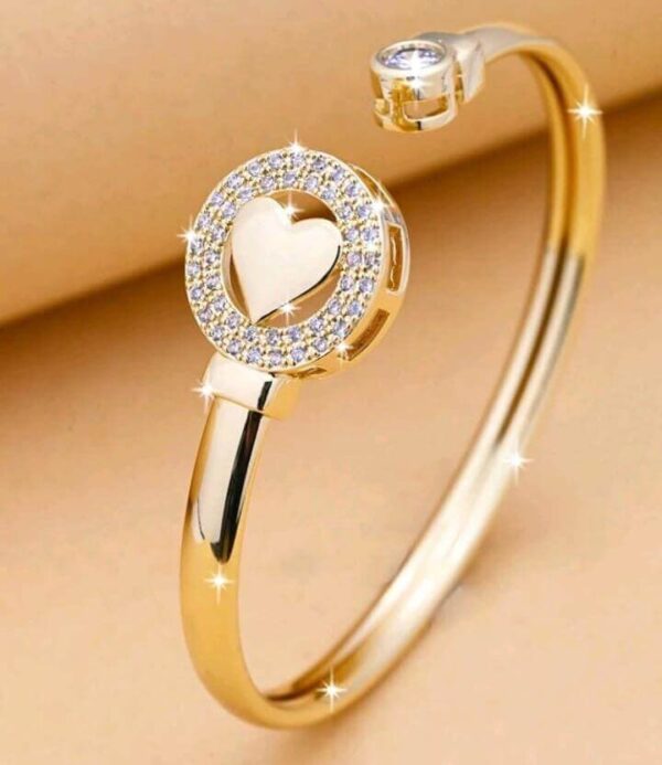 Kkcola Cubic zirconia and heart bracelet