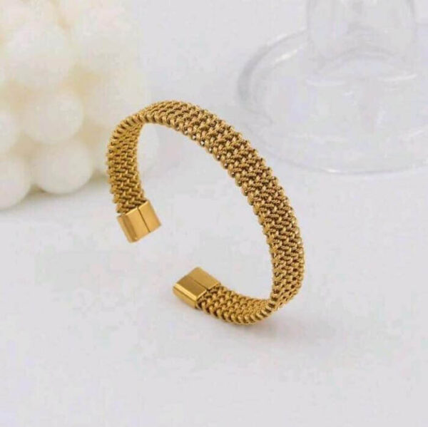 Stainless steel unisex luxury gold spider web bracelet