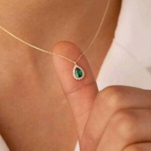 Cubic Zirconia Waterdrop Necklace
