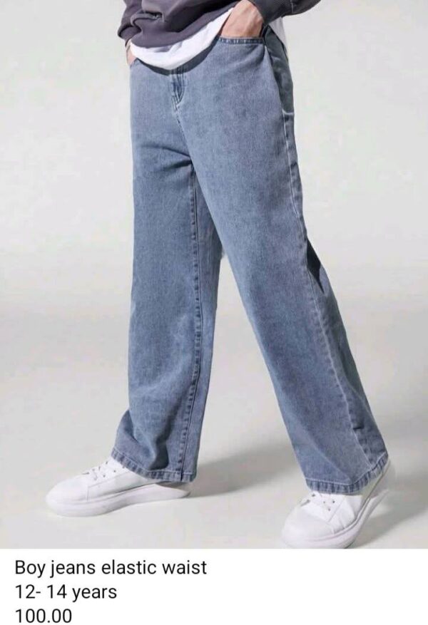 Boys 9-10 Years Old Jeans Elastic Waist