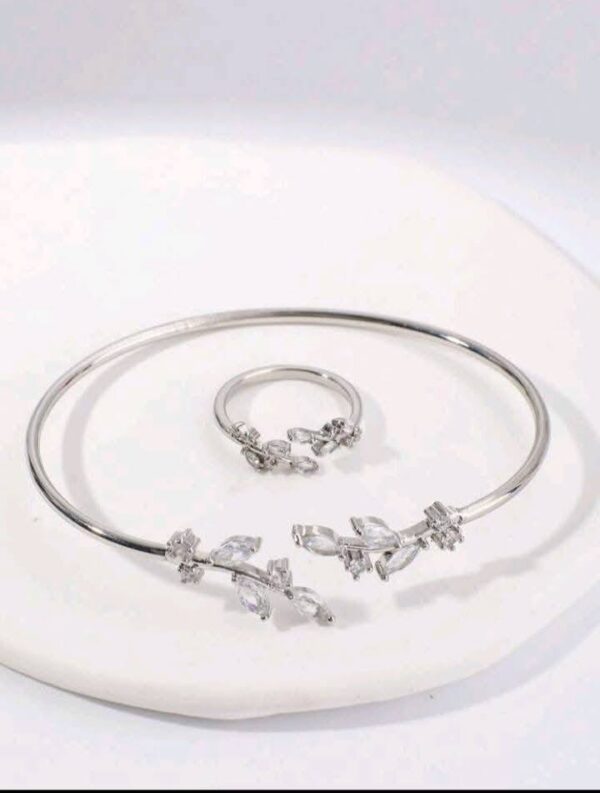 Silver Bracelet and Ring