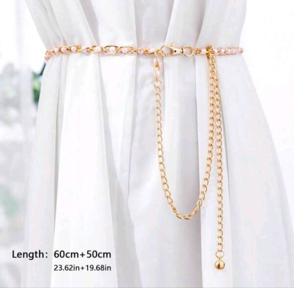 White and Gold Belt