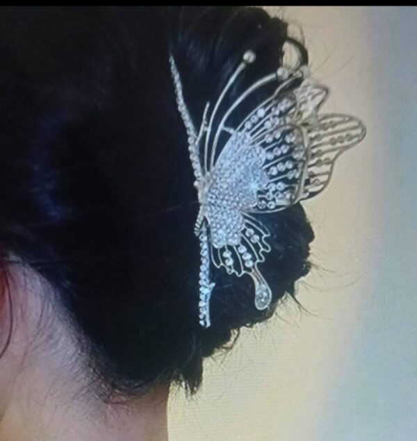 Gold and Rhinestone Claw Clip