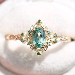 Green and Gold Ring