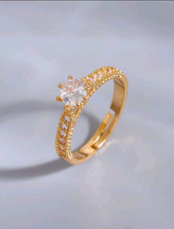 Gold and Rhinestone Ring