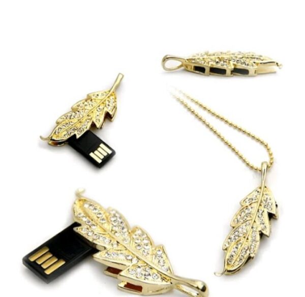 18G USB Golden Leaf Flashdrive