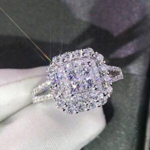 Silver Diamond Ring