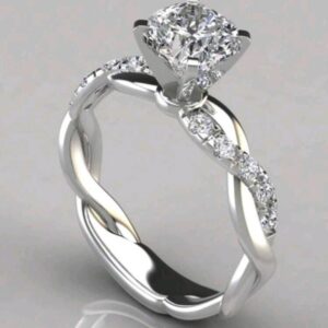 Silver Diamond Ring