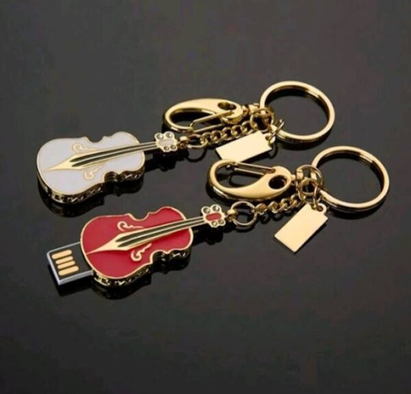 128G Metal Violin USB Flash Drive