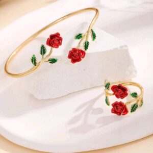 Rose Bracelet and Ring