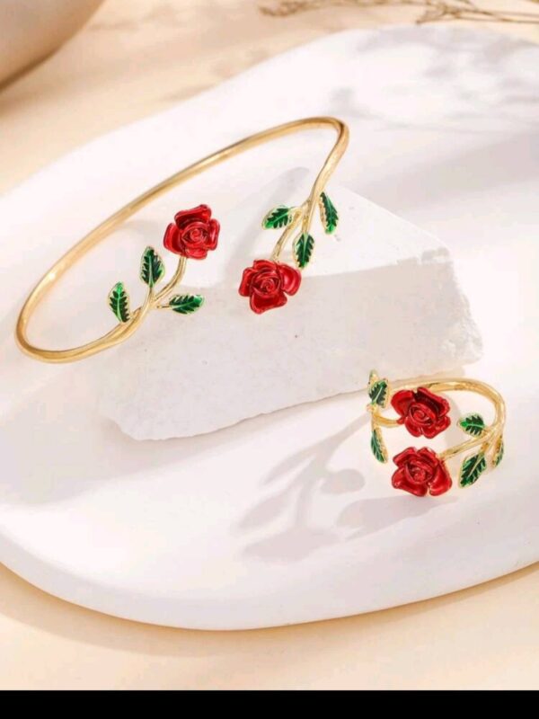 Rose Bracelet and Ring