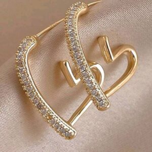 Heart Rhinestone Earring