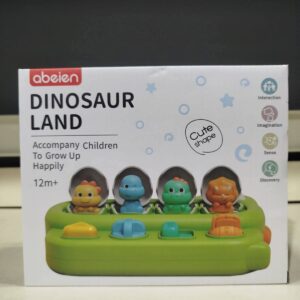 Cause and Effect Pop Up Dinosaur Baby Toy 6-12 Months, Sensory Early Learning Fine Motor Skills Toy
