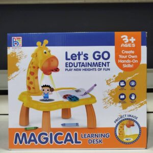 Giraffe Projector Painting Board – Art Learning Table for Kids