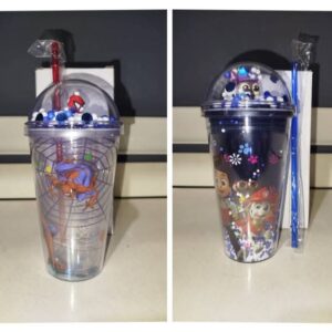 Spiderman/Paw Patrol Straw Cup