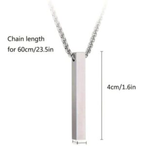 Fashion Long Pillar Shaped Pendant Necklace