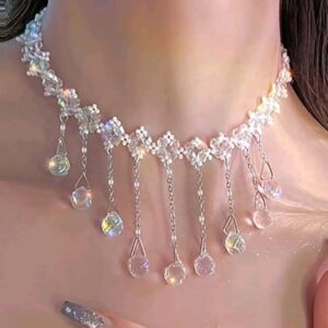 Water-Drop Charm Beaded Choker for Women Jewelry for Women Gift for Her Necklace