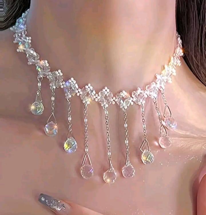 Water-Drop Charm Beaded Choker for Women Jewelry for Women Gift for Her Necklace