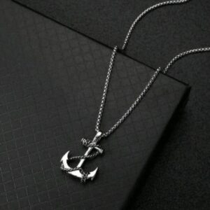 1Pc Minimalist Anchor Pendant Necklace