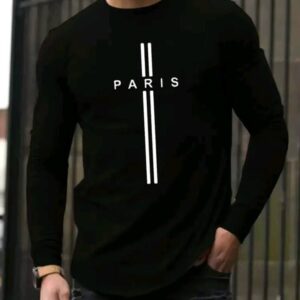 Men’s Striped T-Shirt With Letter Print