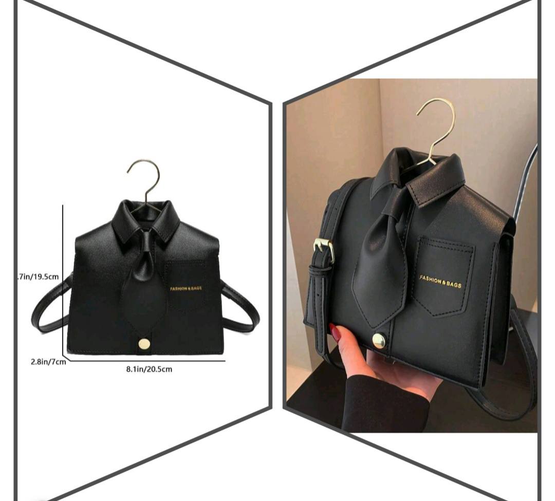 Funny Odd Design Collar Shoulder Bag for Women, Stylish Black Cover Smartphone Bag