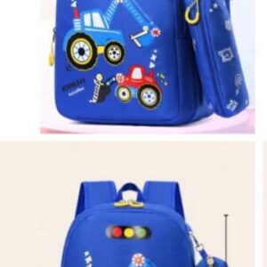 Fashionable Cartoon Design Backpack Set Including A Small Bag