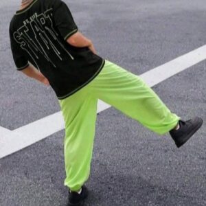 American Shirt Street Style Letter Printed Short Sleeve T-Shirt And Jogger Pants 2pcs Set