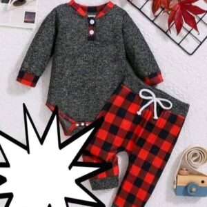 Baby Boy Clothes Set Infant Warm Outfits Long Sleeve Button Romper