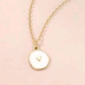 Gold Enamel Pendent Necklace Women’s Necklace