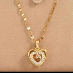 Delicate Enamel Heart Pendants Necklaces for Women