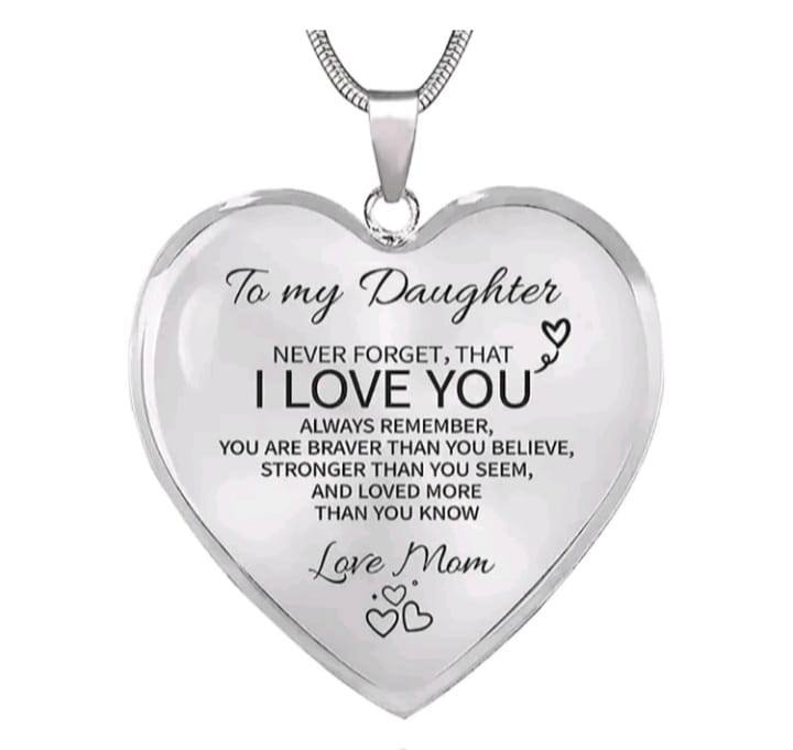 Graduation Gifts for Her Daughter Birthday Gifts from Mom Dad, Heart Necklace for Women Teens