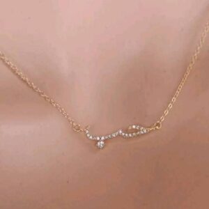 Rhinestone Decor Pendant Necklace