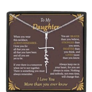 Girls “Faith” Pendant Necklace For Daughter Gifts Trendy Jewelry Clothing Accessories