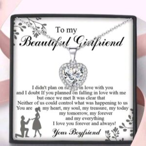 I Love You Necklace for Wife Girlfriend Heart Necklace