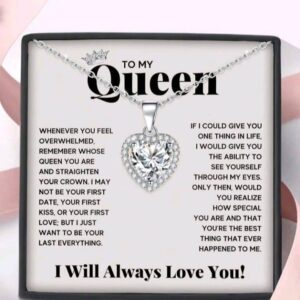 Necklace To My Soulmate Necklace Birthday Christmas Jewelry Romantic Gifts For My Wife with Message Card Box