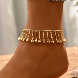 Long Tassel Pendant Chain Anklet Vintage Style Elegant Ankle Bracelet 1pc (Diwali pieces)