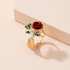 Rose Decor Ring (Diwali pieces)
