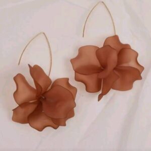 1pc Long Flower-shaped Drop Earring