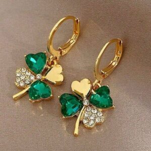 Women Butterfly Ear Cuff Crawler AD & Pearl Gold Plated Pearl Chain Drop Stud Earrings