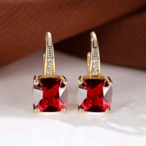 Mystic Rainbow Zircon Hoop Earrings