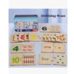 Montessori Wooden Number Matching Puzzle Toy