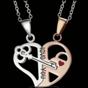 Couple Necklace for Him and Her Sun and Moon Pendant Necklace Set