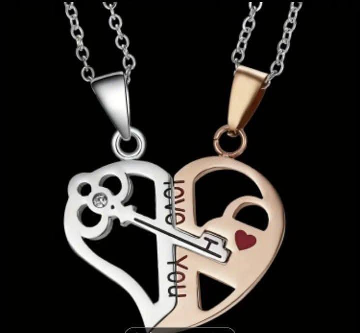 Couple Necklace for Him and Her Sun and Moon Pendant Necklace Set