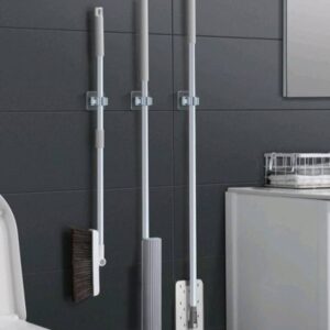 Stainless Steel Mop Holder Waterproof Wall Mounted Mop Storage Rack Hook