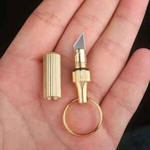 1-Set Lightweight Mini Camping Knife Keychain