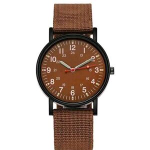 Men’s Watches Luminous Hands Clock Luxury Military Sports Nylon Braid Bring Quartz Wristwatch