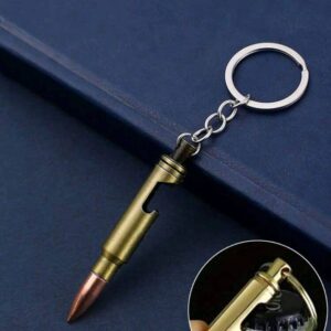 Fashion Wholesale Key Ring Shot Shape Pendant Gift Drinking Bottle Opener Retro Alloy Keychain Beer Bullet Openers
