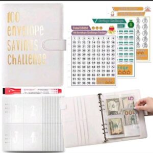 100 Envelope Money Saving Box A5 Budget Binder Organizer Savings Challenge Budget Planner Book