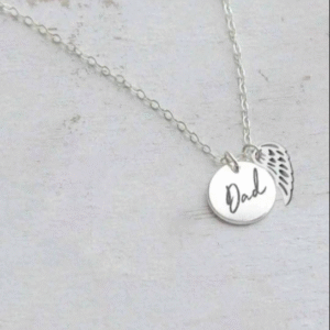 His Love Lives Forever Loss of A Dad Sympathy Gifts Loss of A Parent Remembrance Necklace
